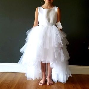 Flower girl or junior bridesmaid dress